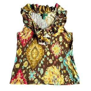 Ralph Lauren women’s multi blouse